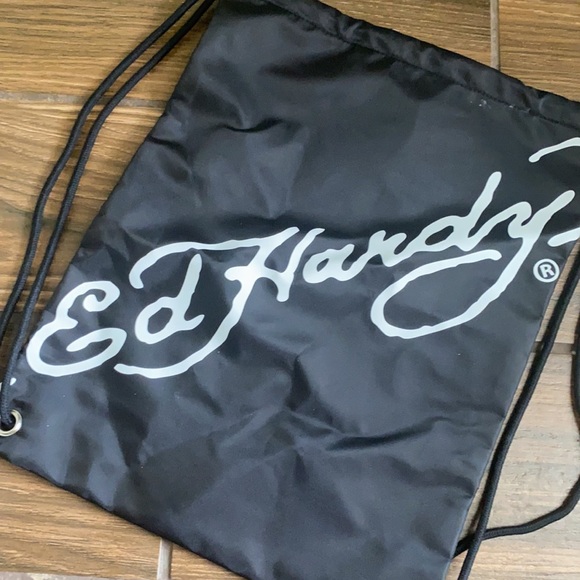 NEW!!! Ed Hardy Drawstring Backpack - Picture 2 of 5